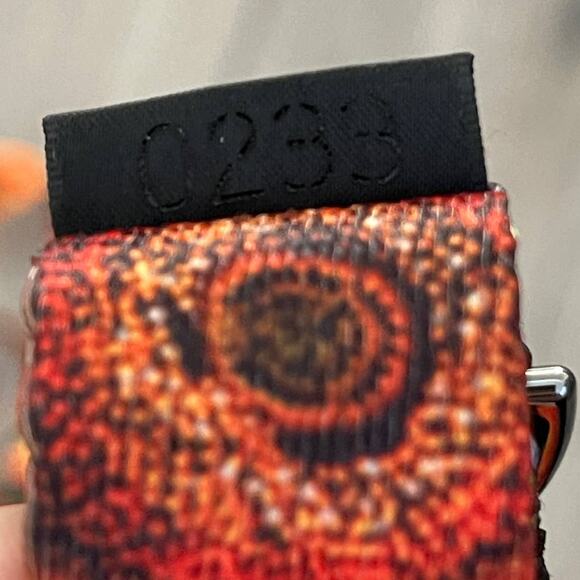 Zox Dog Leash - Radiate Positivity - Sunflower Orange 1" Wide Numbered 0233 - Picture 7 of 9